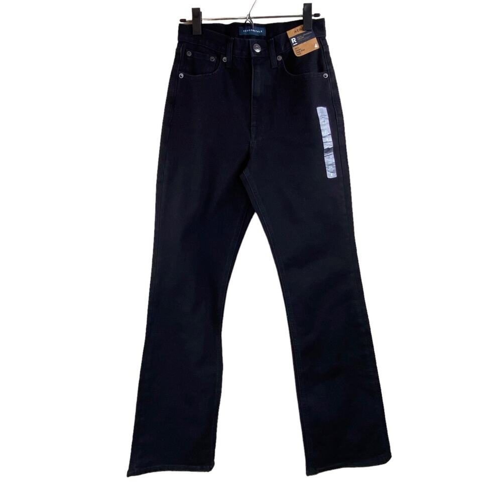 Aeropostale 90’s Super High Rise Boot Cut Black Denim Jeans Size 4 New With Tags